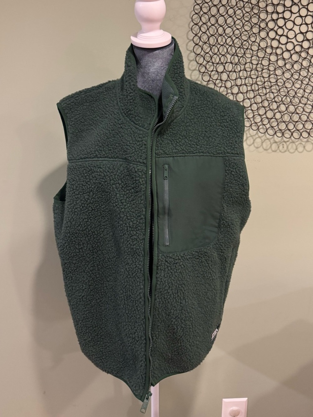 Eddie Bauer Sherpa Fleece Vest | Women’s XL | Forest Green